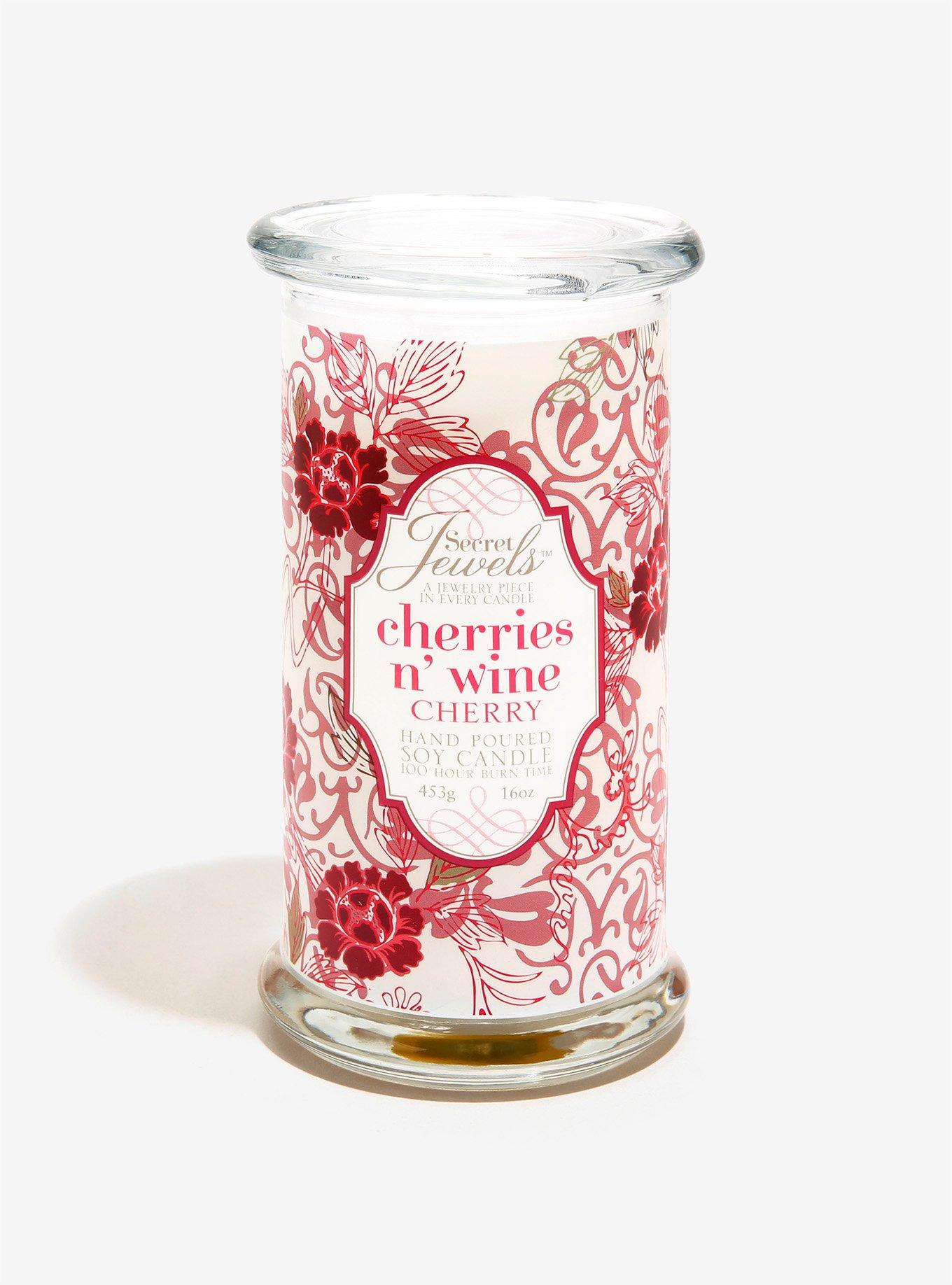 Secret Jewels Cherries N' Wine Soy Candle, , alternate
