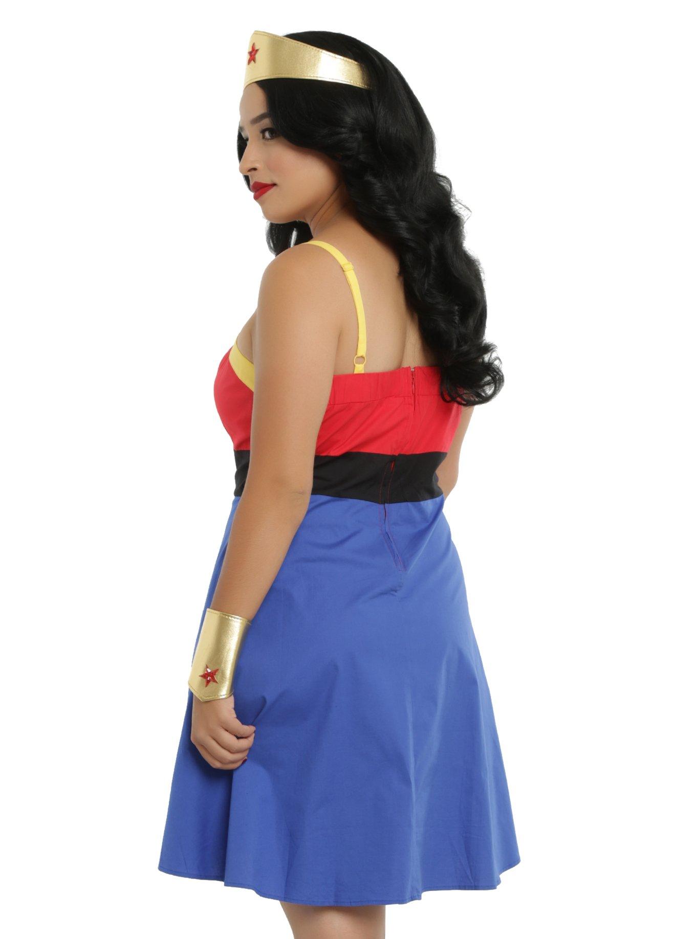 DC Comics Wonder Woman Cosplay Dress Plus Size, , alternate