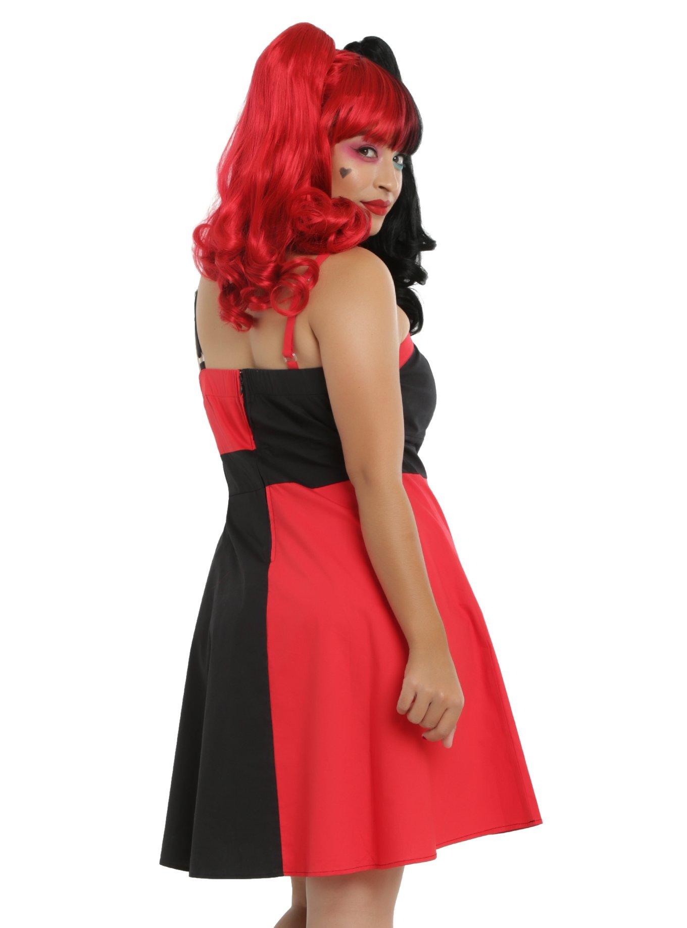 DC Comics Harley Quinn Skater Dress Plus Size, , alternate