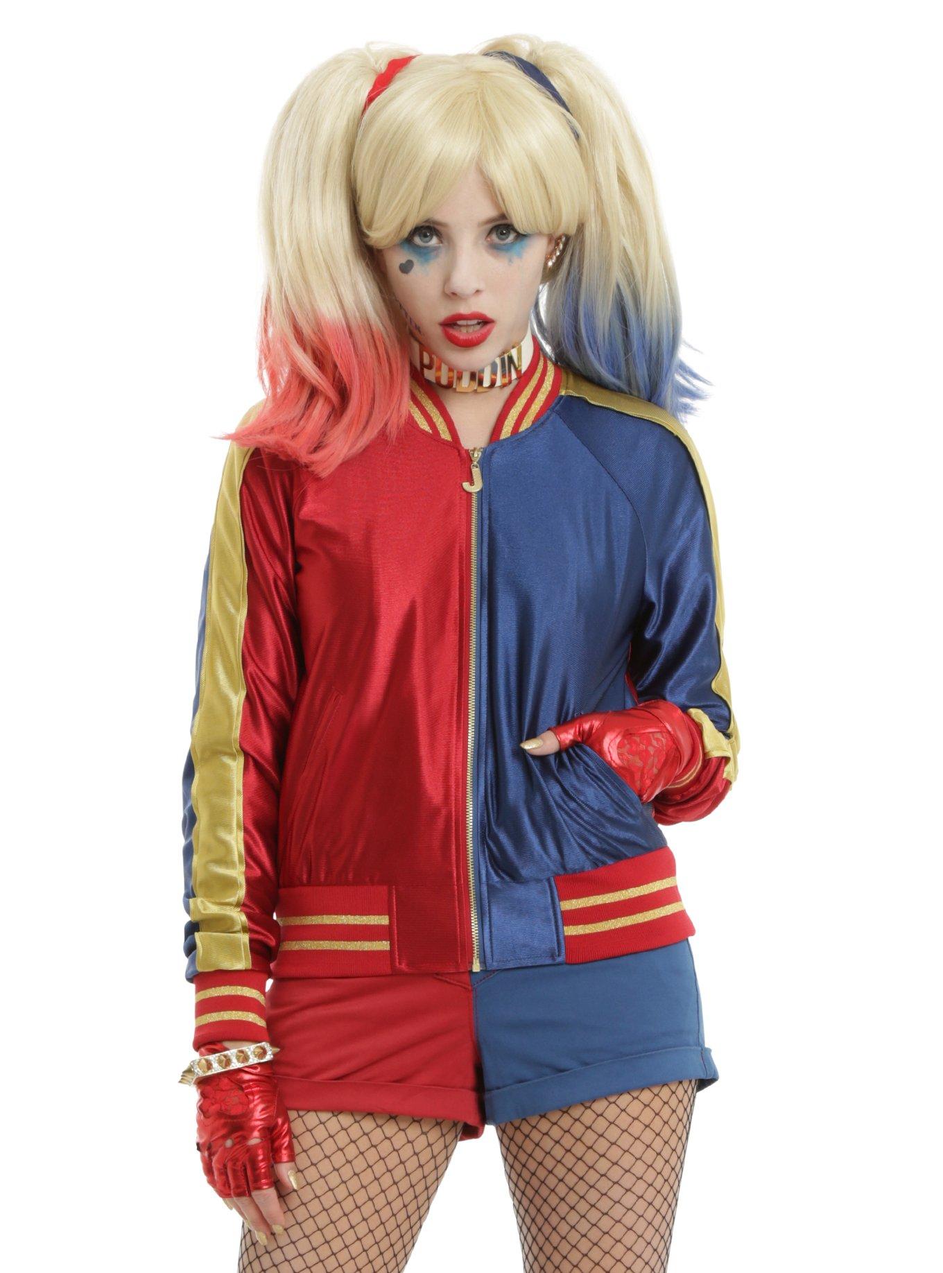 DC Comics Suicide Squad Harley Quinn Girls Satin Souvenir Jacket, , alternate