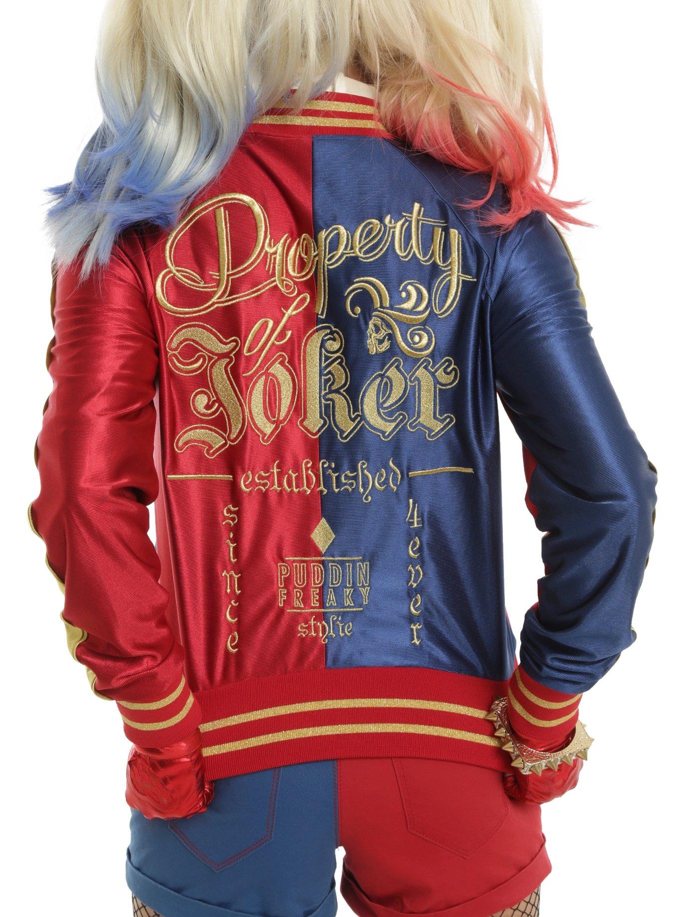 DC Comics Suicide Squad Harley Quinn Girls Satin Souvenir Jacket, , alternate