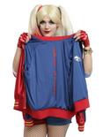 DC Comics Suicide Squad Harley Quinn Girls Satin Souvenir Jacket Plus Size, , alternate