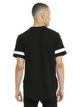 KDNK Black & White Trim Curved Hem T-Shirt, , alternate