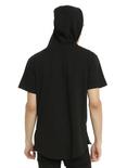 KNDK Black Side Zipper Hooded T-Shirt, , alternate