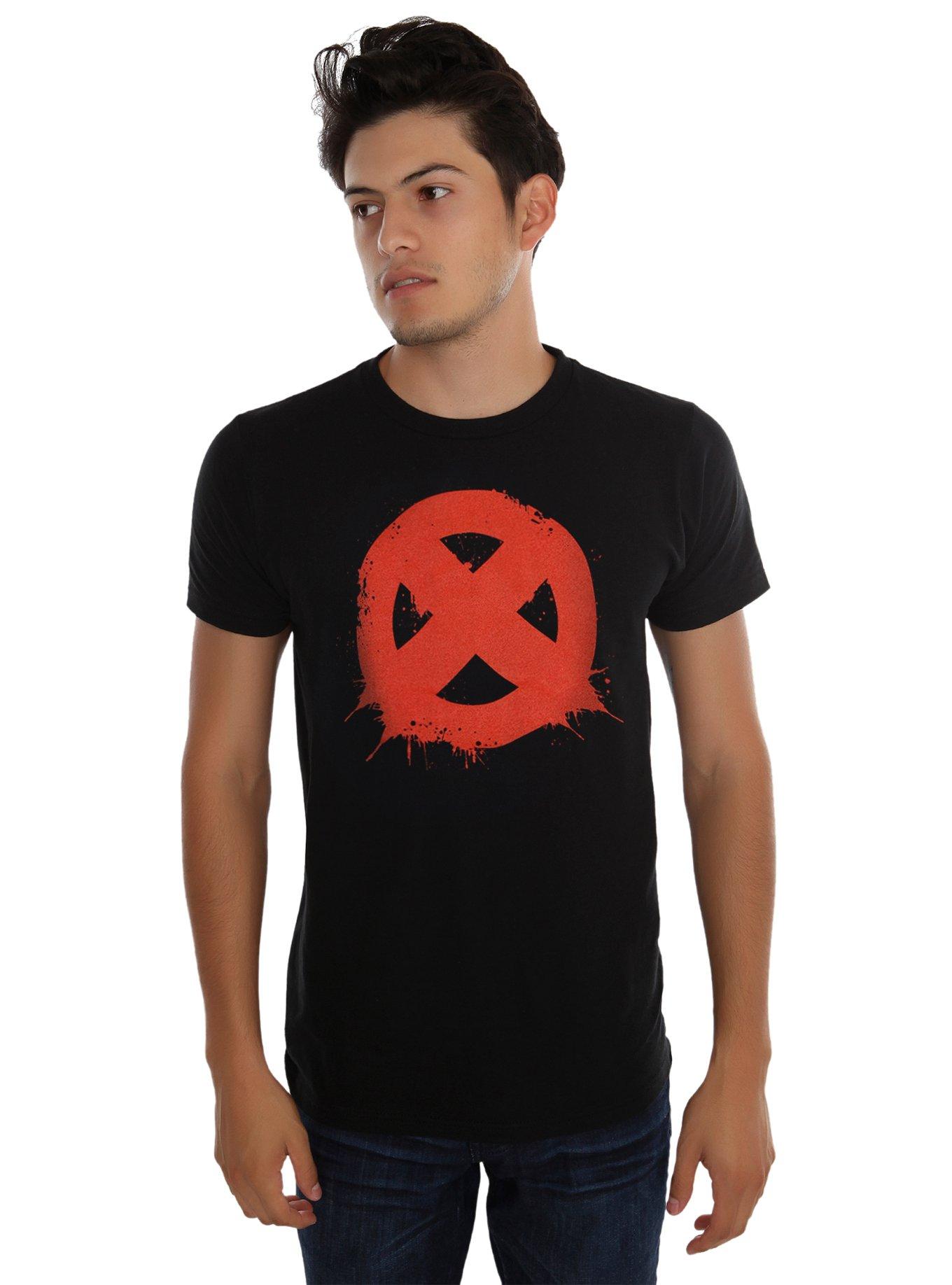 Marvel X-Men Splatter Logo T-Shirt, , alternate