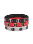Marvel Deadpool Rubber Bracelet Set, , alternate