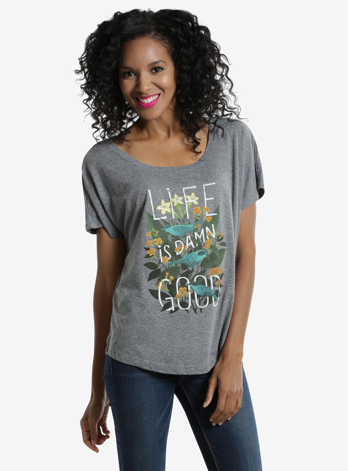 Life Is Damn Good Womens Tee, , alternate