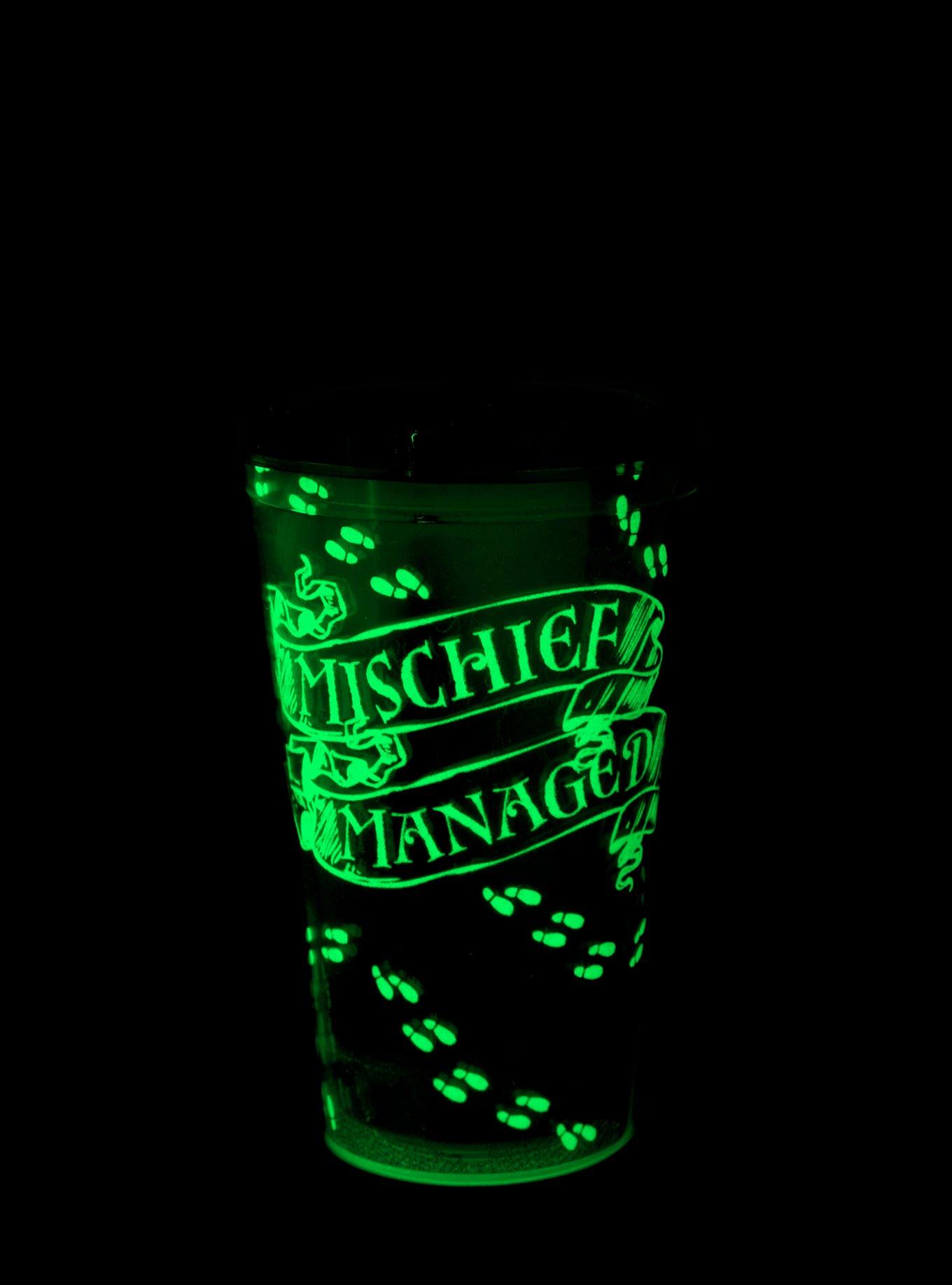 Harry Potter Mischief Managed Glow-In-The-Dark Acrylic Travel Cup, , alternate