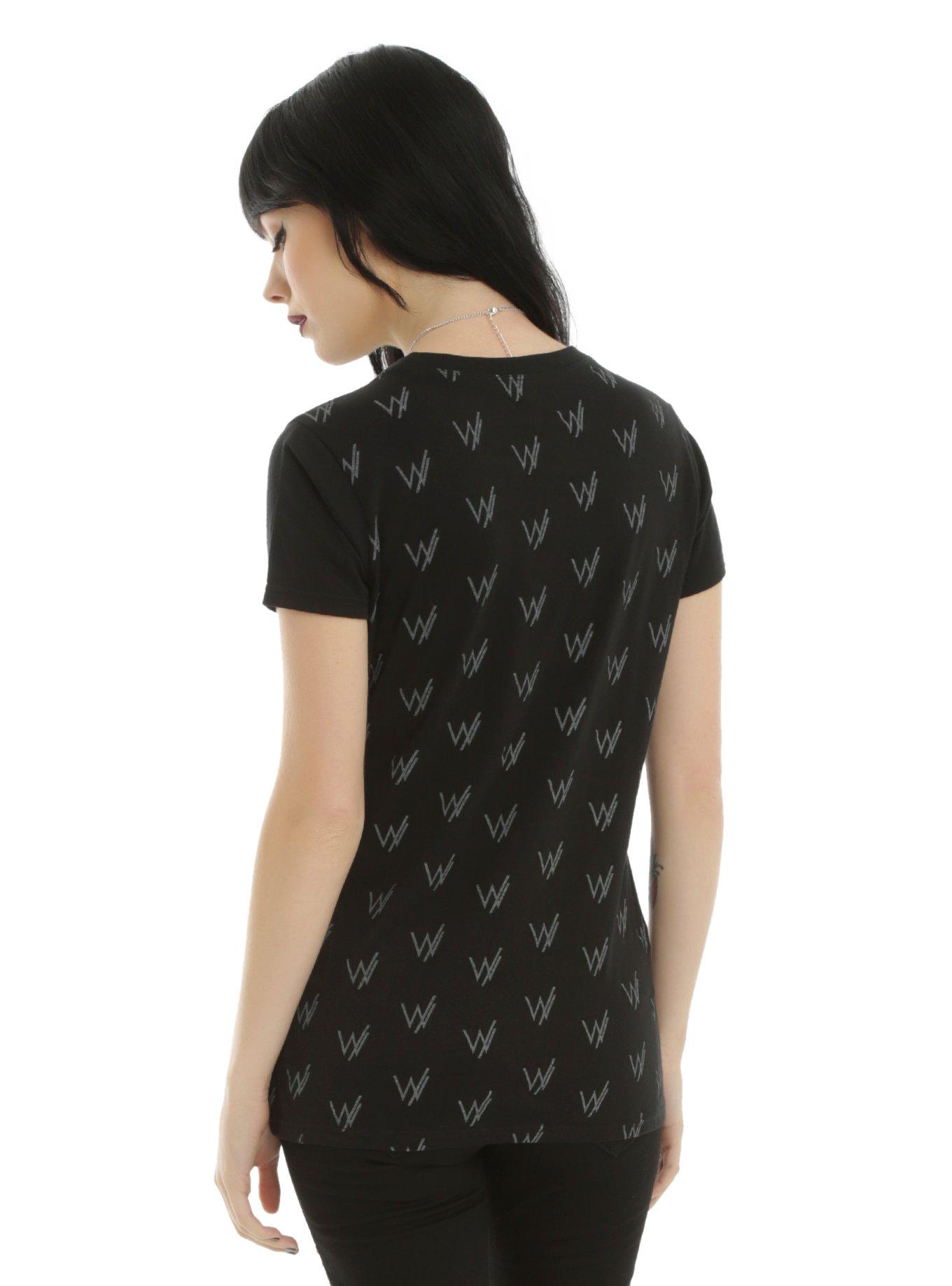 Sleeping With Sirens Logo Print Girls Pocket T-Shirt, , alternate