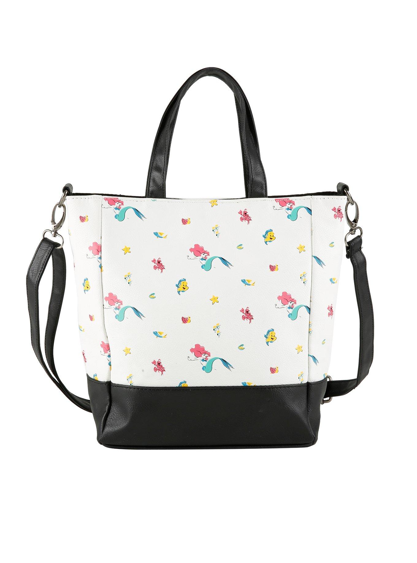 Disney The Little Mermaid Ditsy Print Tote Bag, , alternate