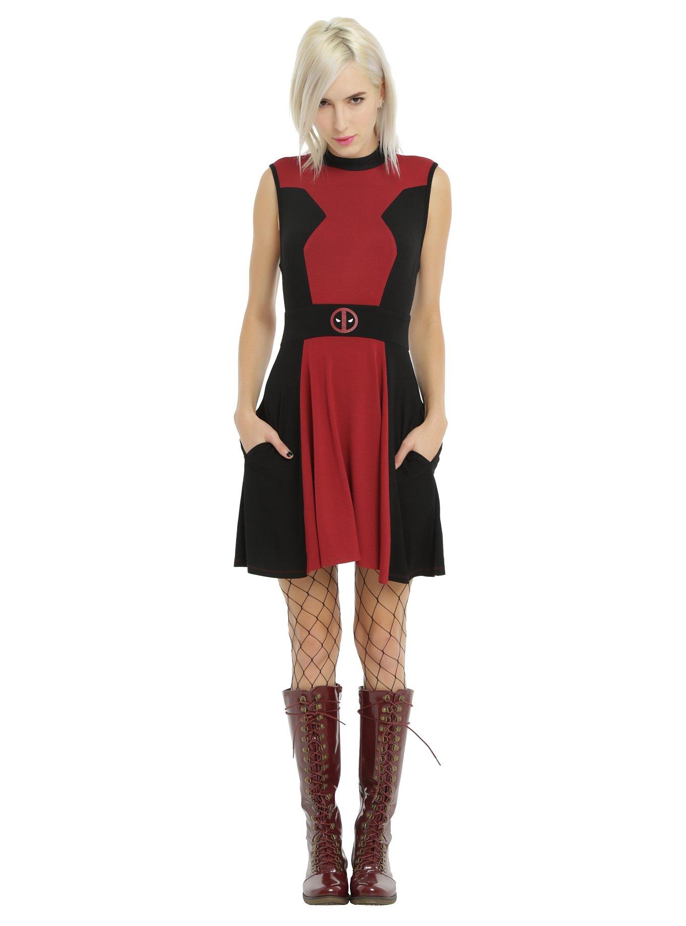 Her Universe Marvel Deadpool Cosplay Dress, , alternate