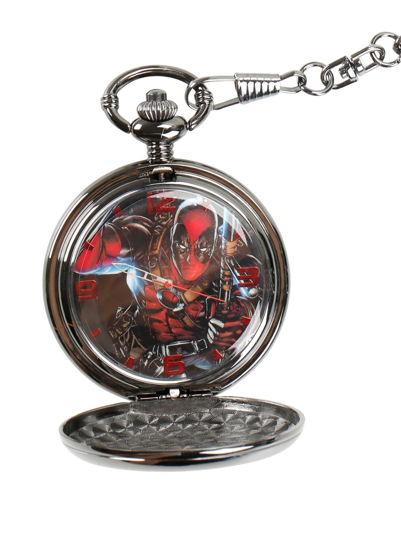 Marvel Deadpool Logo Pocket Watch, , alternate