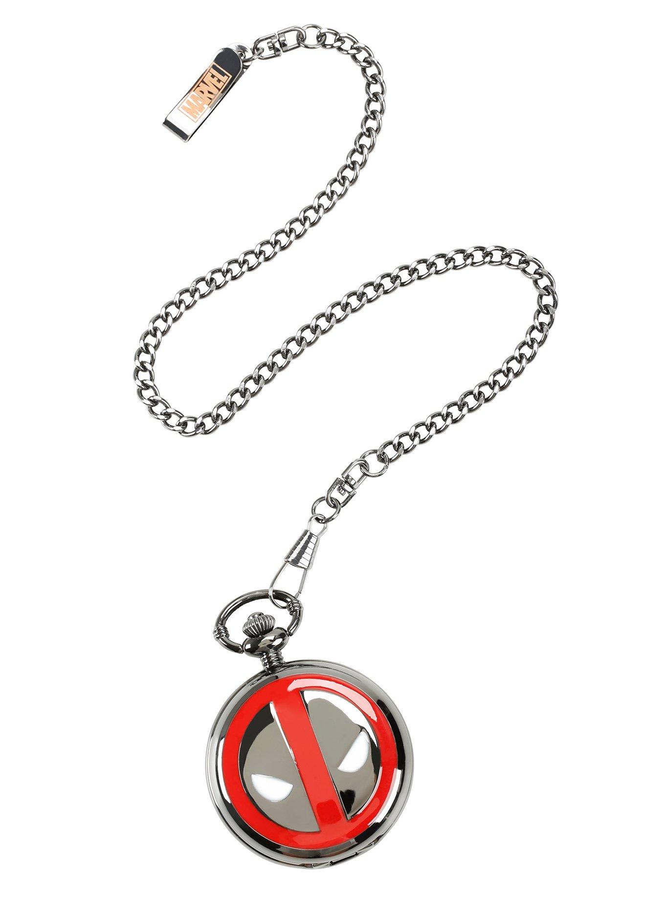 Marvel Deadpool Logo Pocket Watch, , alternate