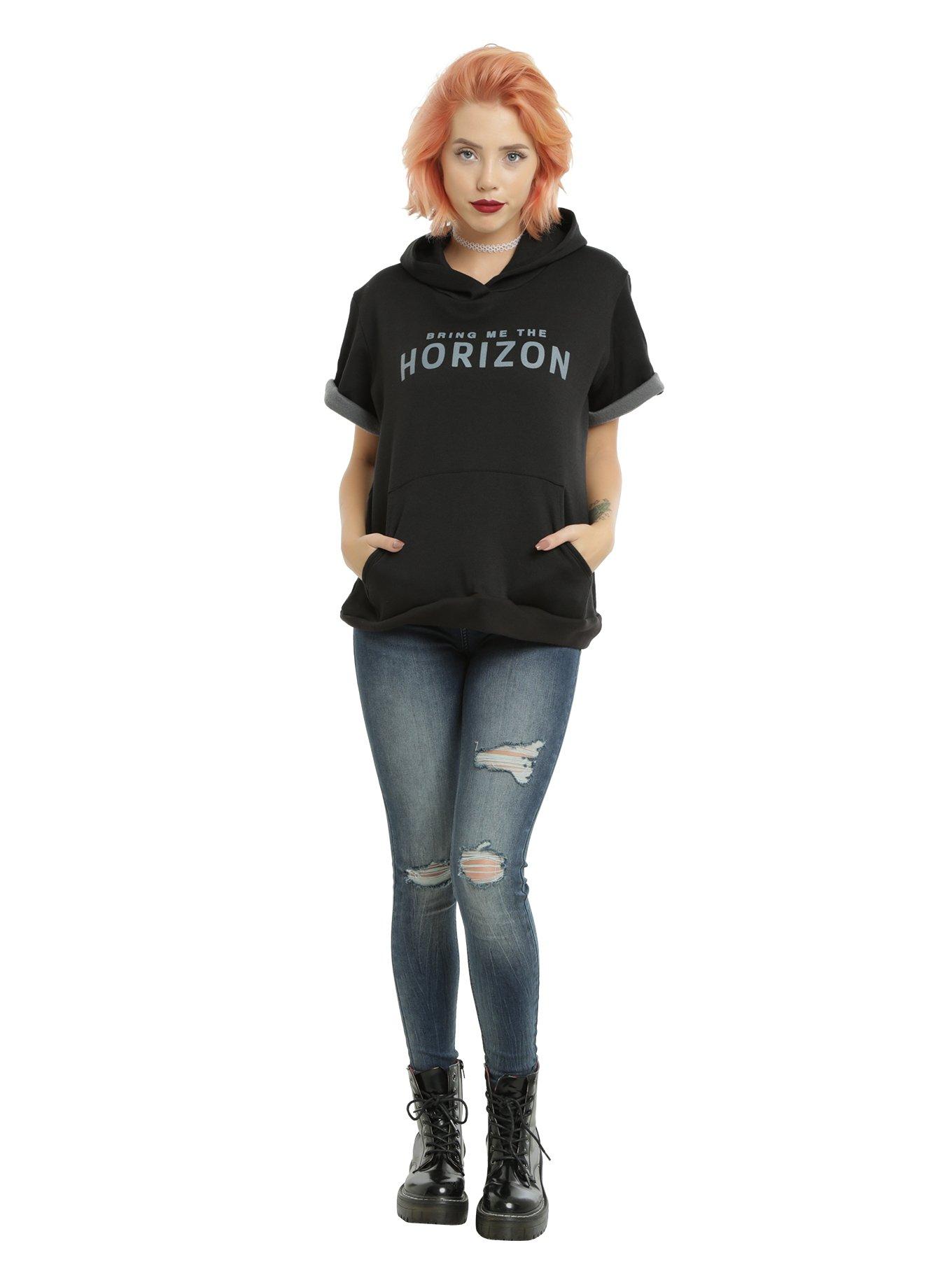 Bring Me The Horizon Doomed Girls Short-Sleeved Hoodie, , alternate