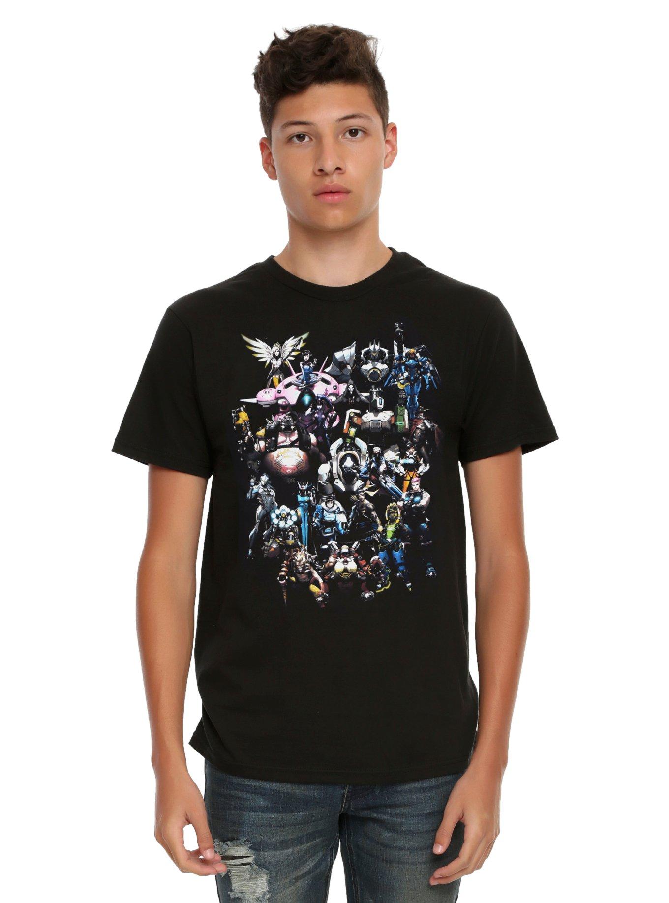 Overwatch Characters Group T-Shirt, , alternate