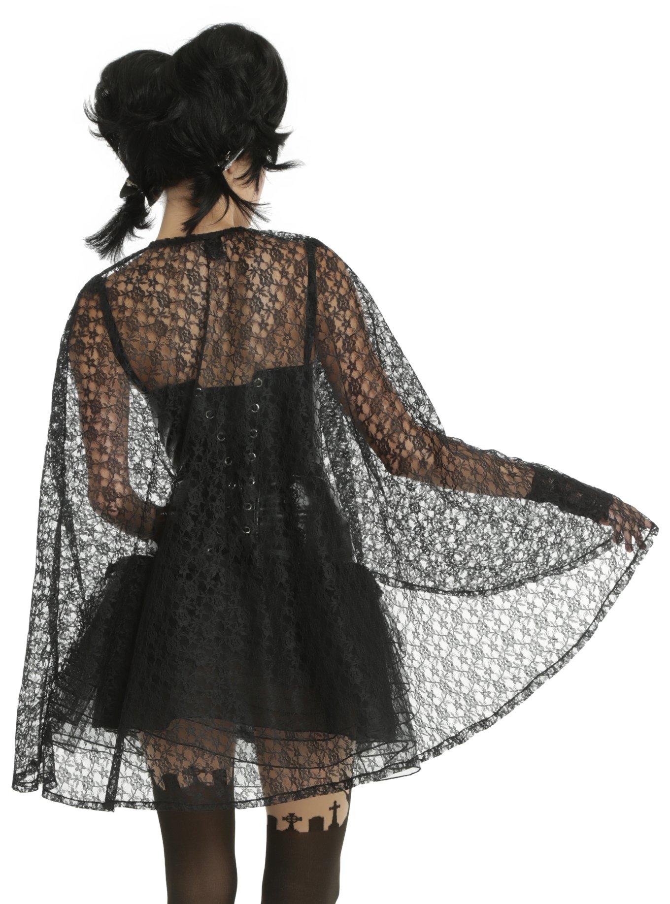 Black Lace Cape, , alternate