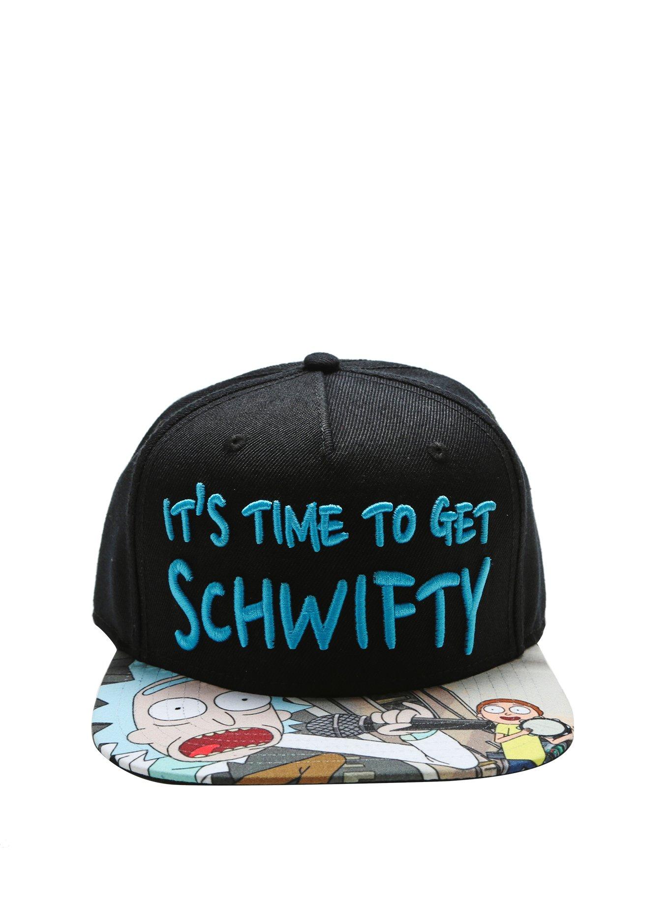 Rick And Morty It's Time To Get Schwifty Snapback Hat, , alternate