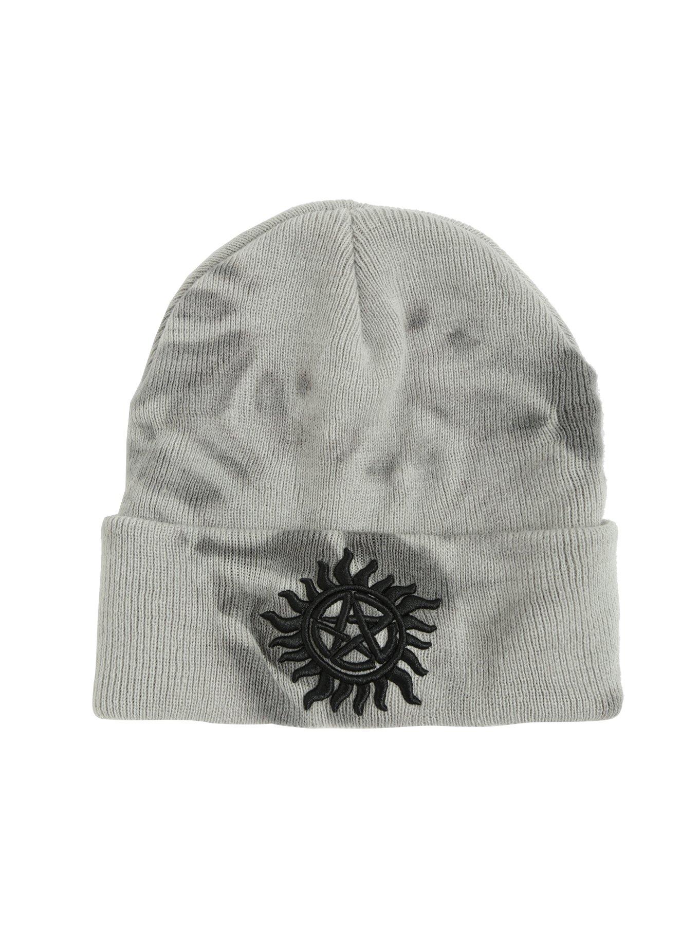 Supernatural Anti-Possession Symbol Cloud Wash Beanie, , alternate