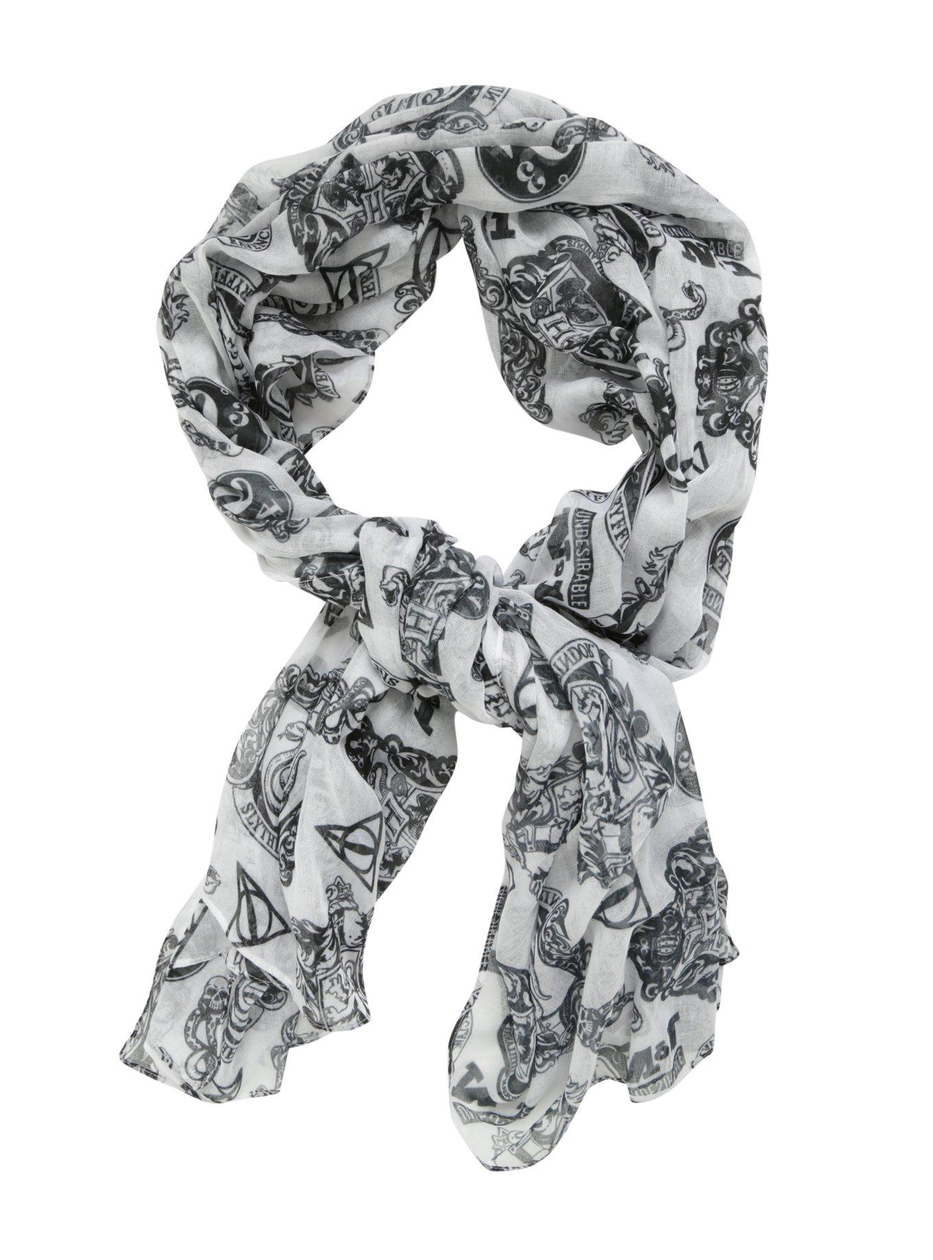 Harry Potter Toss Icons Oblong Scarf, , alternate