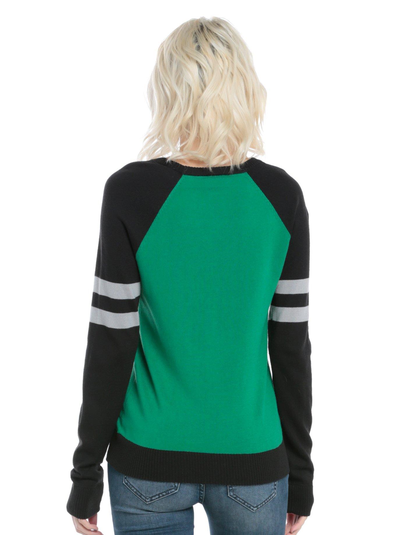 Harry Potter Slytherin Intarsia Girls Sweater, , alternate