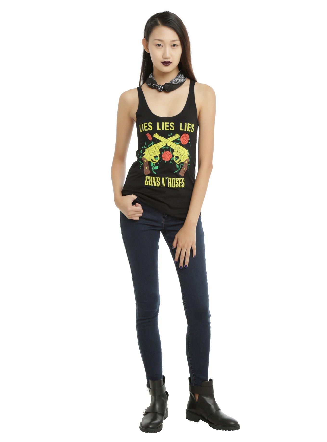 Guns N' Roses Lies Lies Lies Girls Tank Top, , alternate