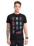 DC Comics Suicide Squad Character Skulls T-Shirt, , alternate
