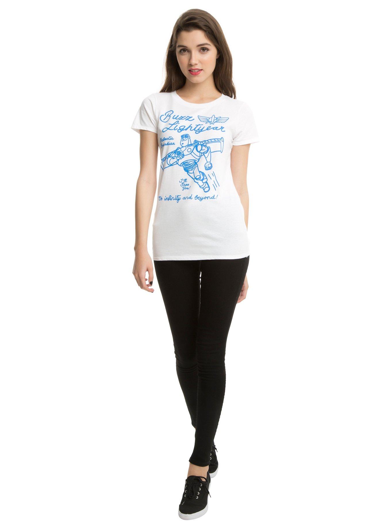 Disney Toy Story Buzz Lightyear Line Art Girls T-Shirt, , alternate