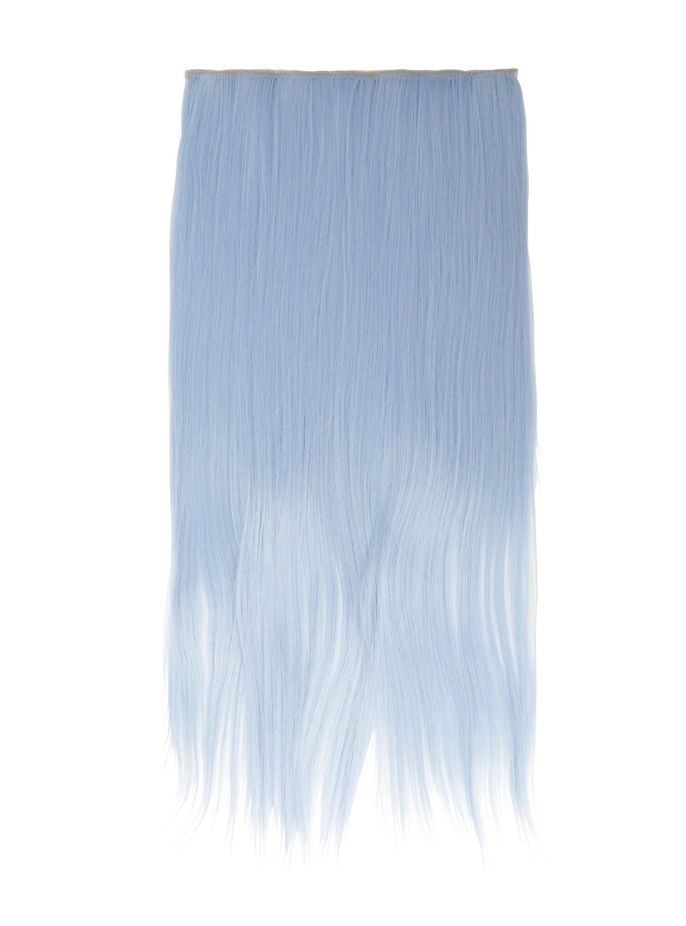 Pastel Blue Clip-In Hair Extension, , alternate