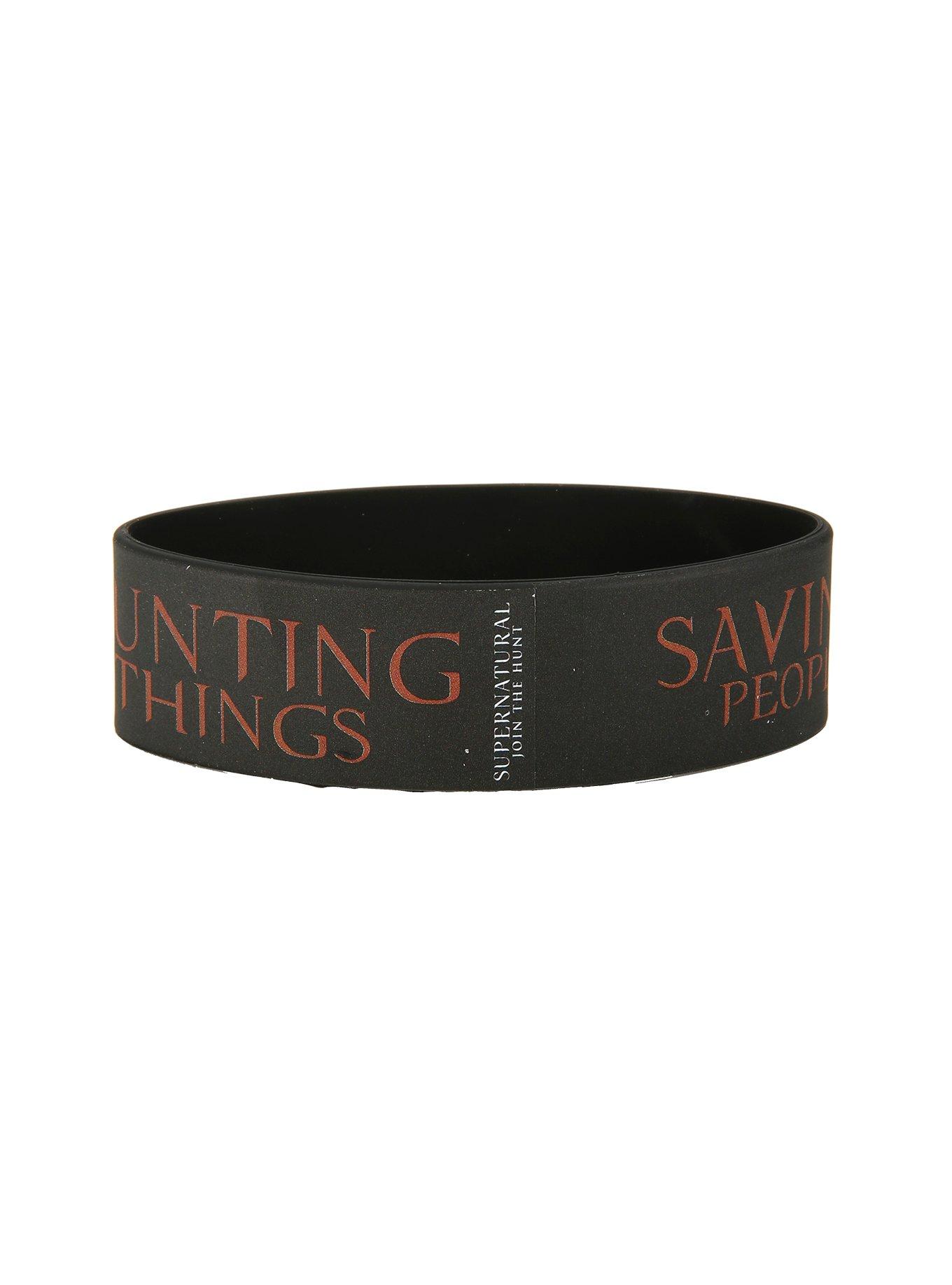 Supernatural Hunting Things Rubber Bracelet, , alternate