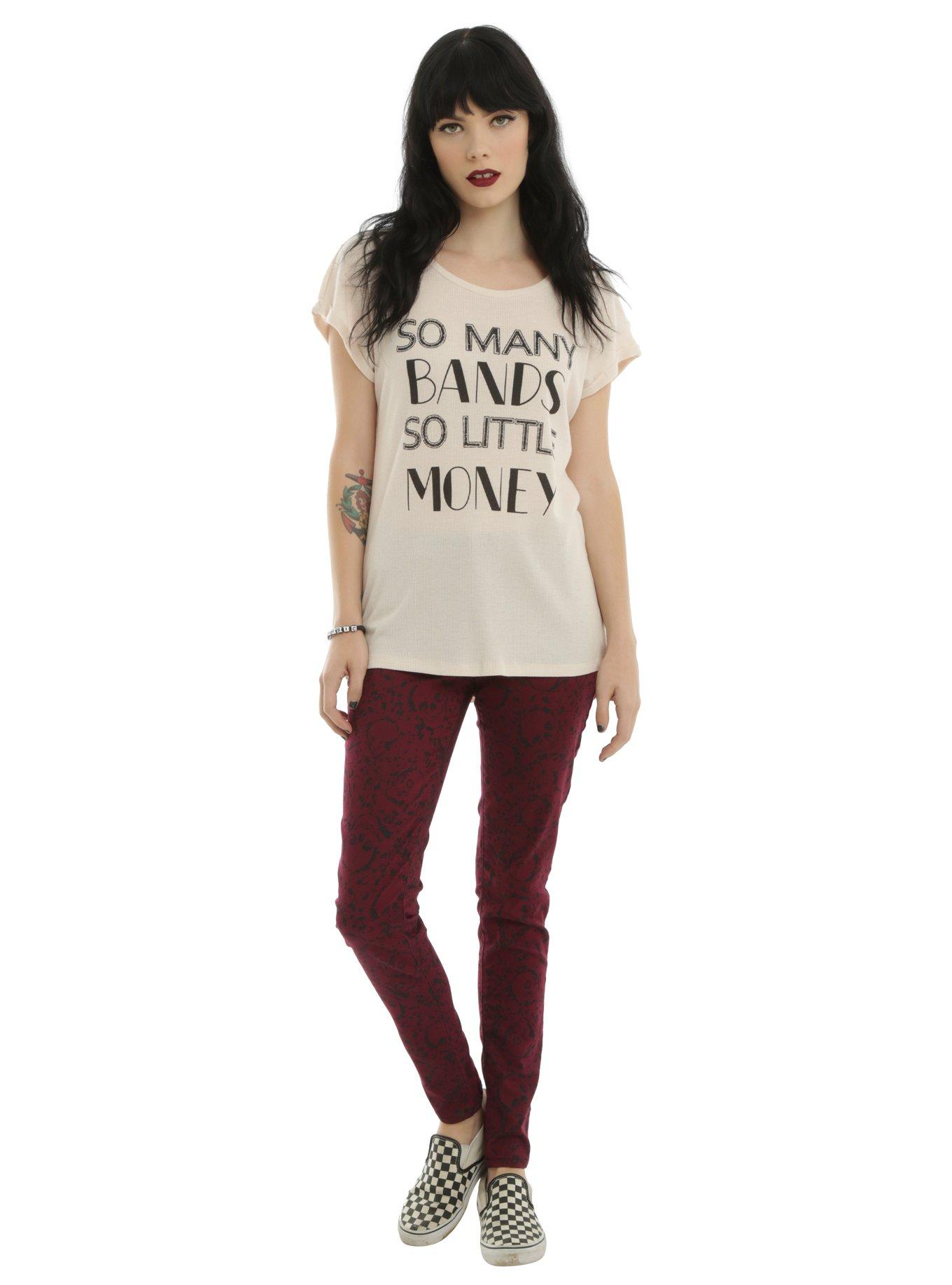 So Many Bands Girls Ribbed T-Shirt, , alternate