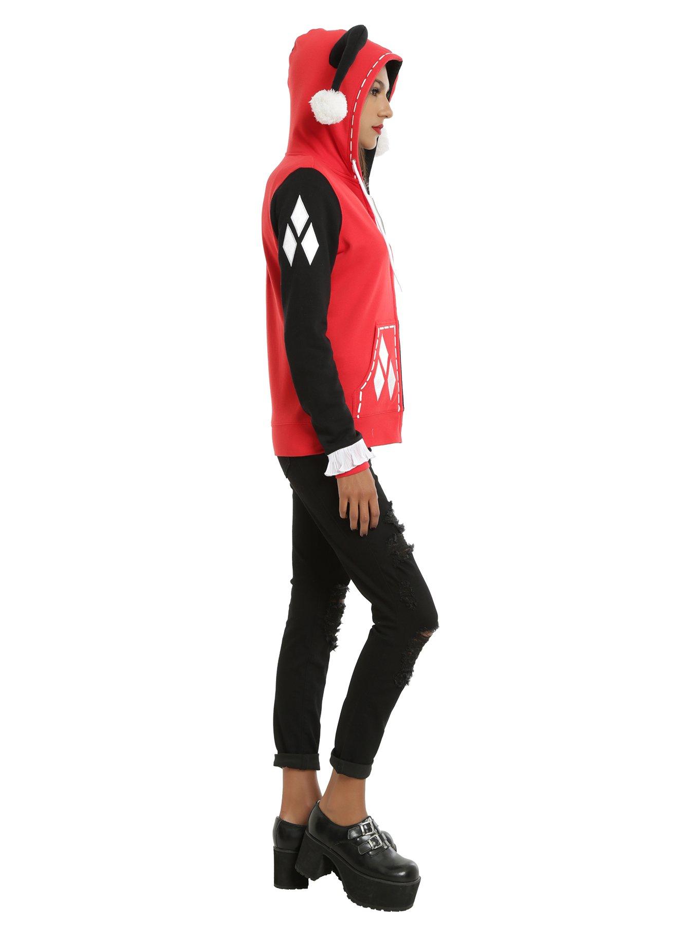 DC Comics Harley Quinn Cosplay Girls Hoodie, , alternate