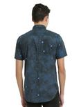 Doctor Who TARDIS Galaxy Short-Sleeved Woven Button-Up, , alternate