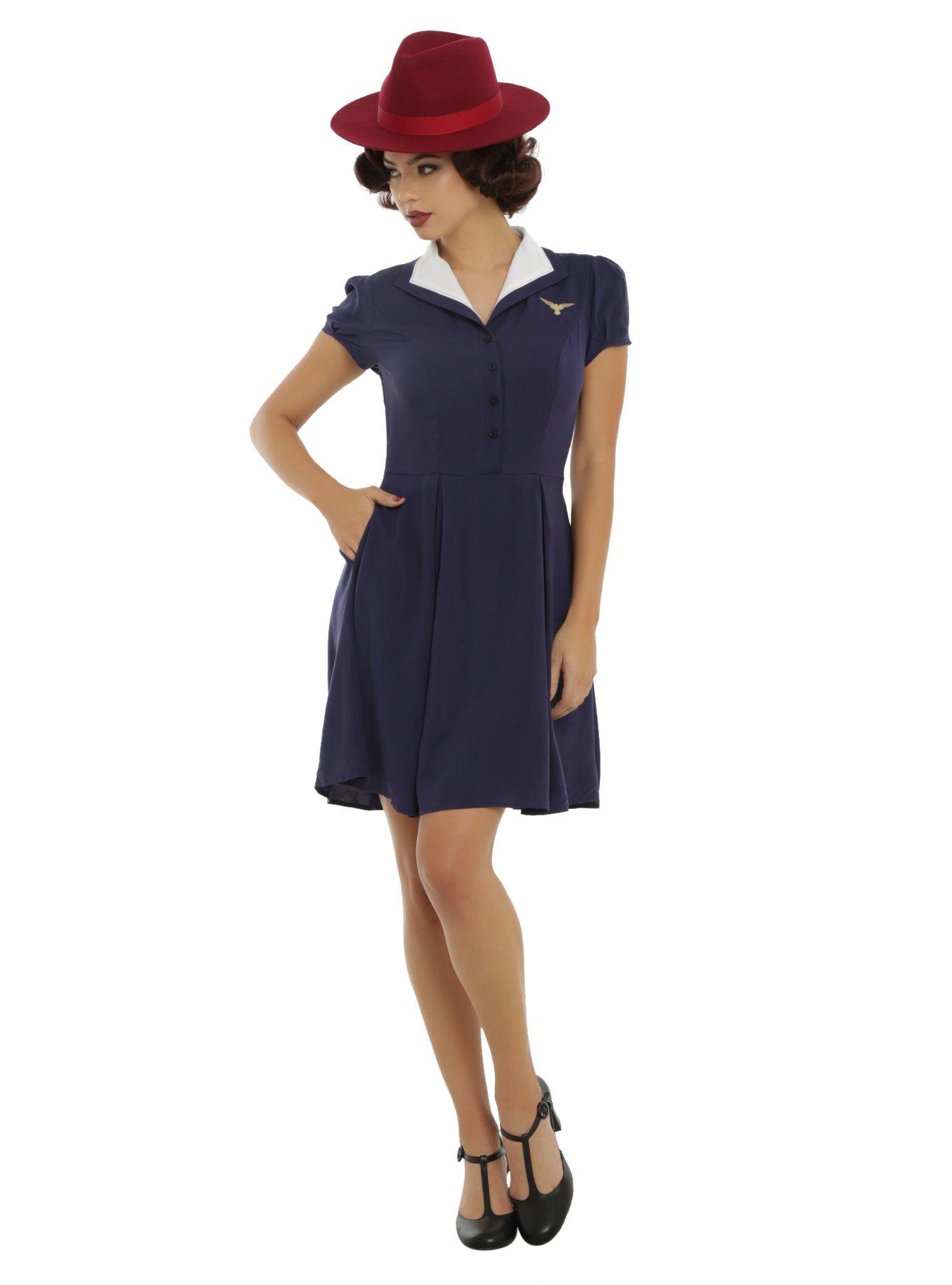 Her Universe Women Of Marvel Agent Carter Shirt Dress, , alternate