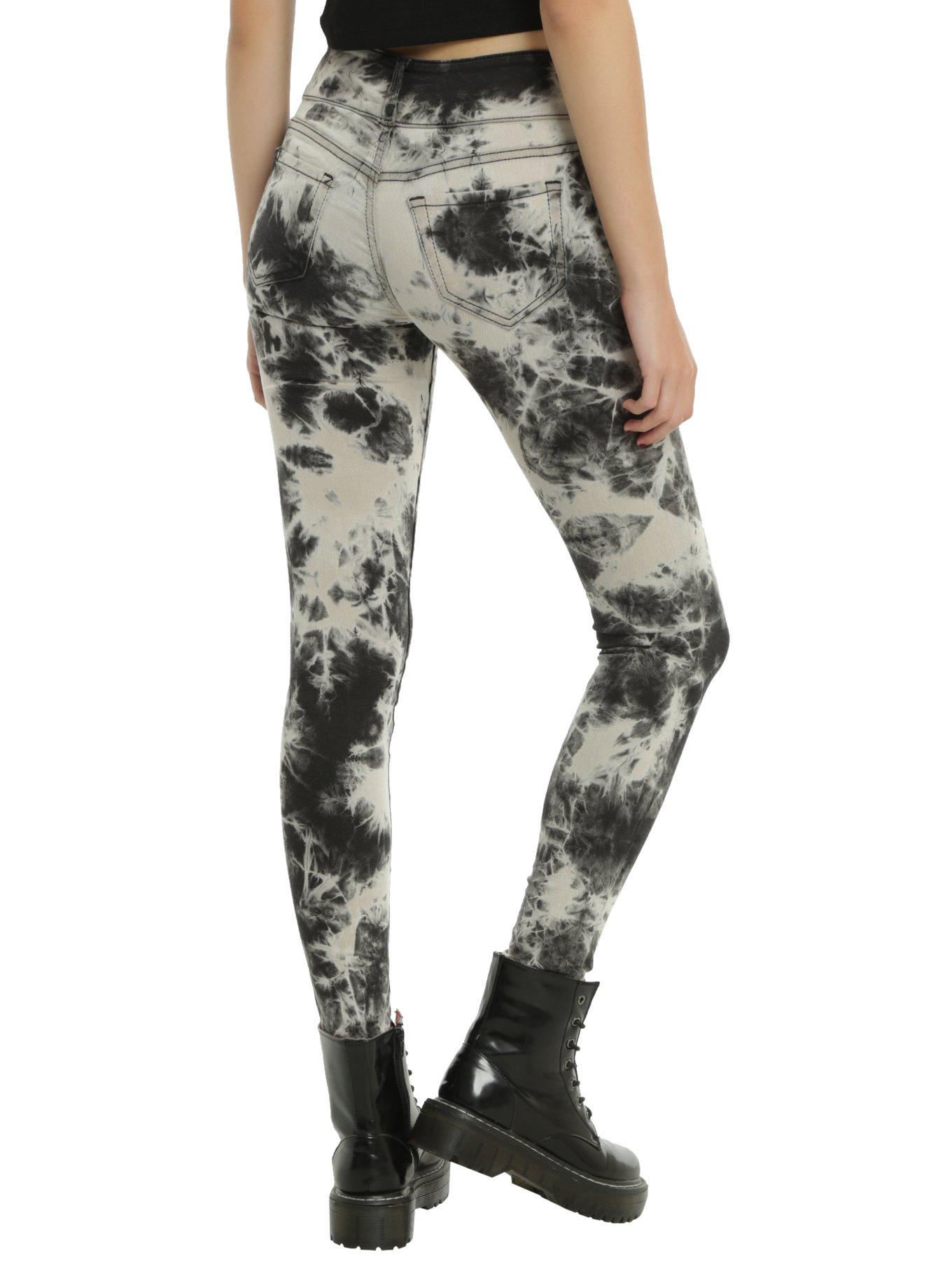 Blackheart Marble Wash Super Skinny Jeans, , alternate