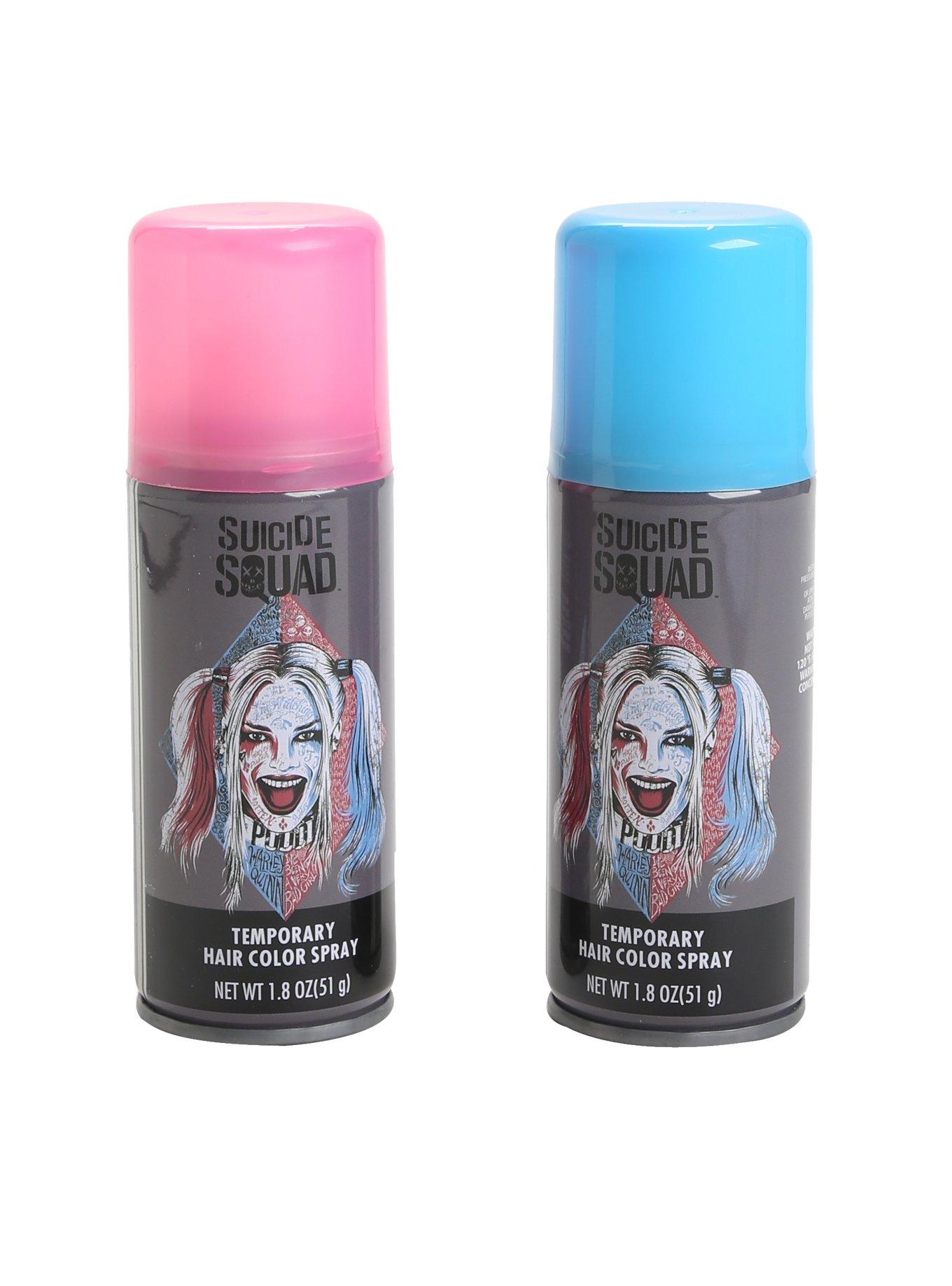DC Comics Suicide Squad Harley Quinn Temporary Hair Color Spray Set, , alternate