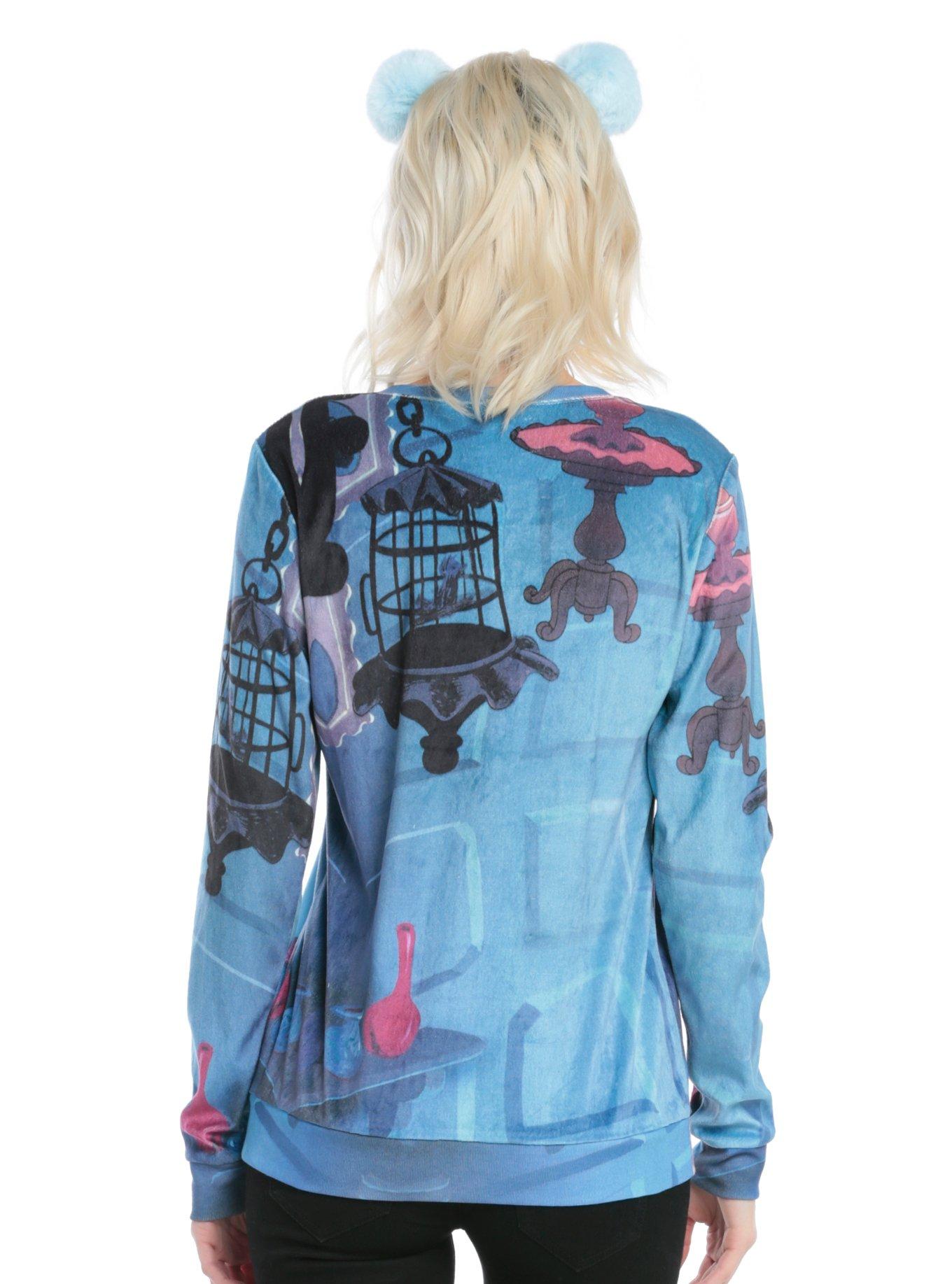 Disney Alice In Wonderland Velour Girls Sweater, , alternate