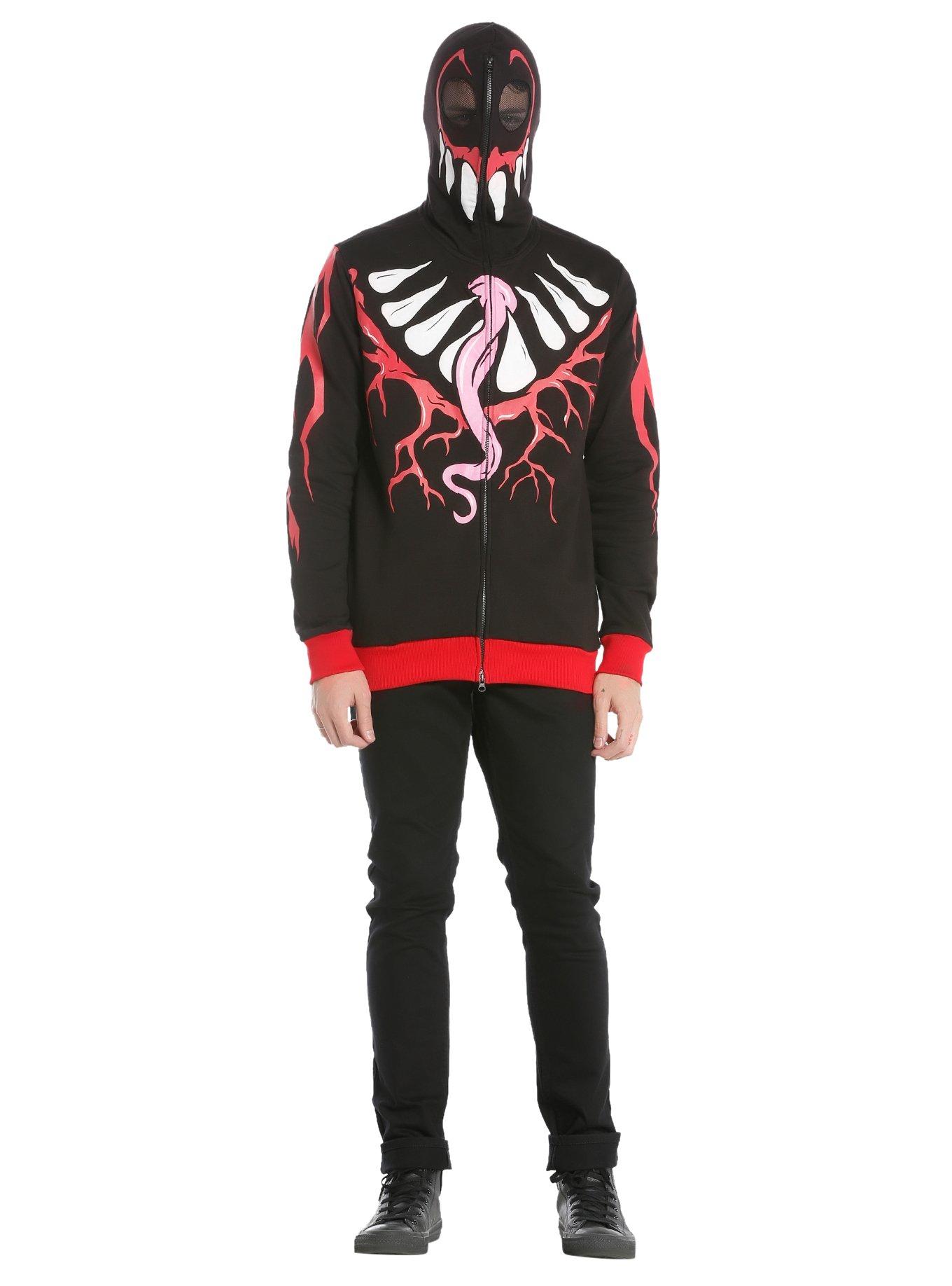 WWE Finn Bálor Demon King Costume Full Zip Hoodie, , alternate