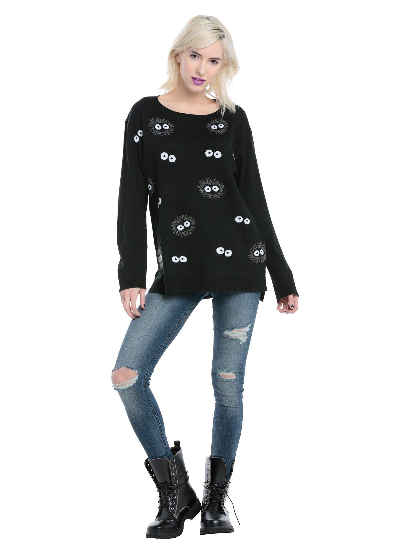 Her Universe Studio Ghibli My Neighbor Totoro Soot Sprite Girls Intarsia Sweater, , alternate