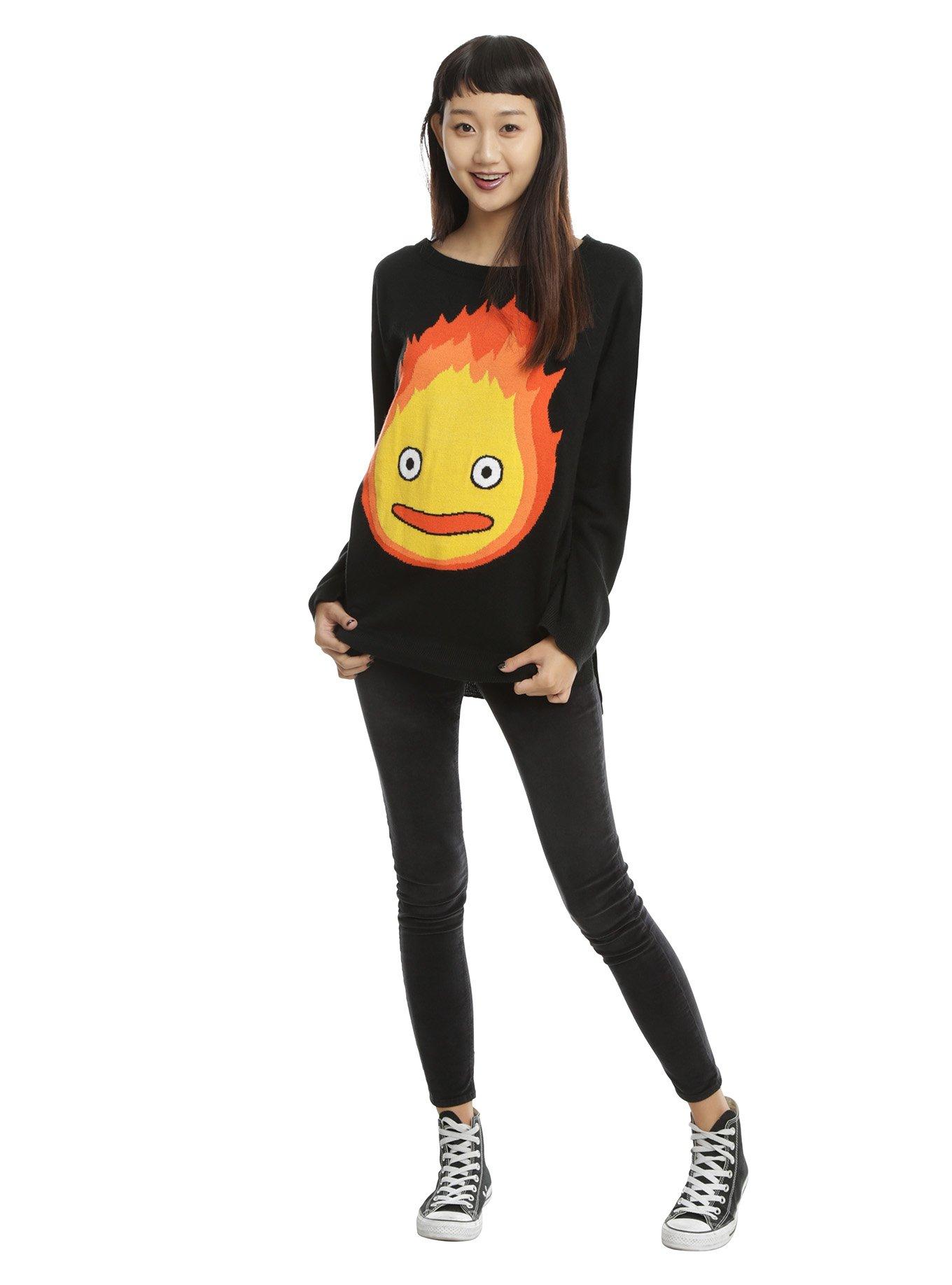 Her Universe Studio Ghibli Howl's Moving Castle Calcifer Girls Sweater, , alternate