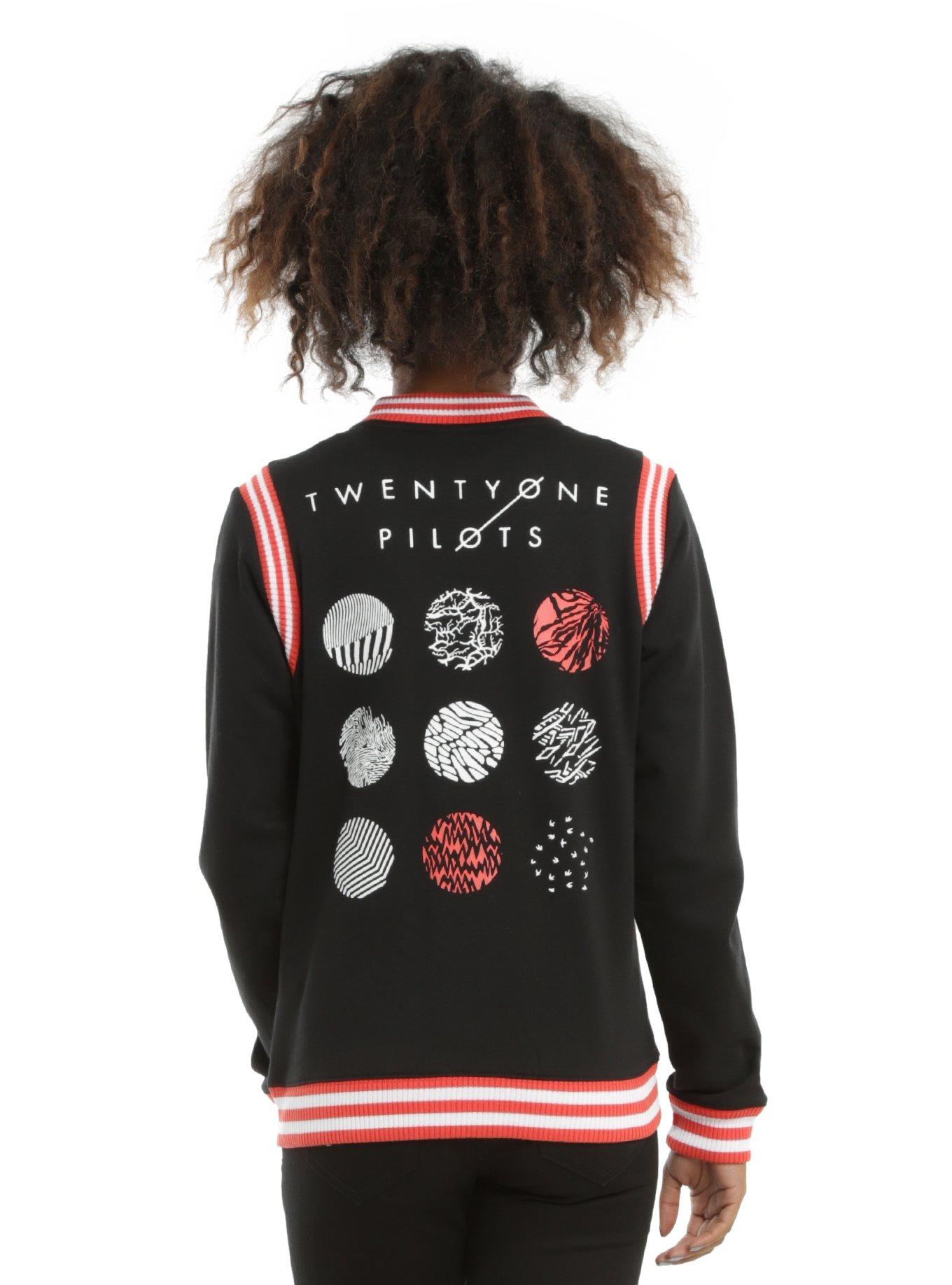 Twenty One Pilots Logo Girls Varsity Jacket, , alternate