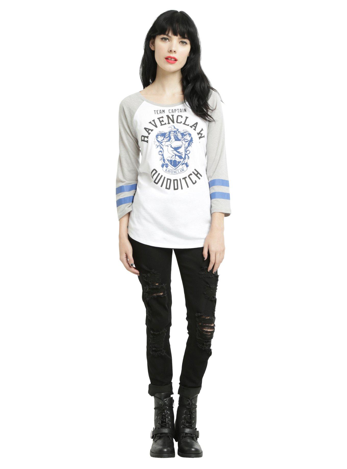 Harry Potter Ravenclaw Quidditch Team Captain Girls Raglan, , alternate