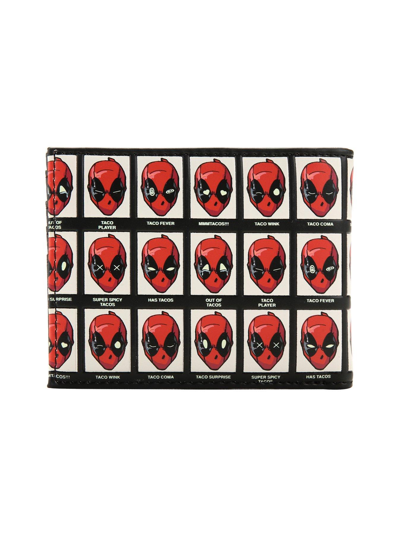 Marvel Deadpool Mixed Taco Emotions Wallet, , alternate