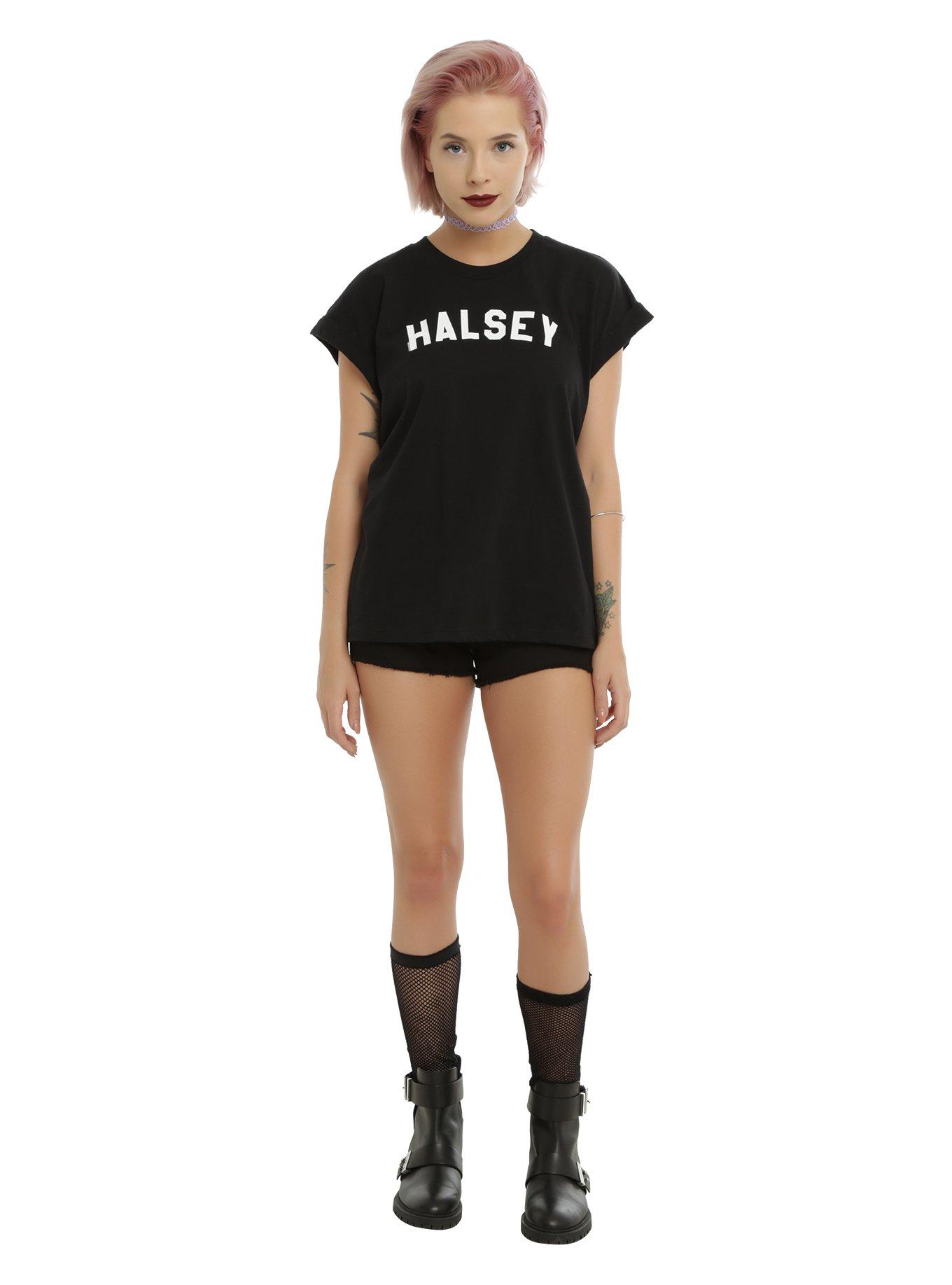Halsey Logo Boyfriend T-Shirt, , alternate
