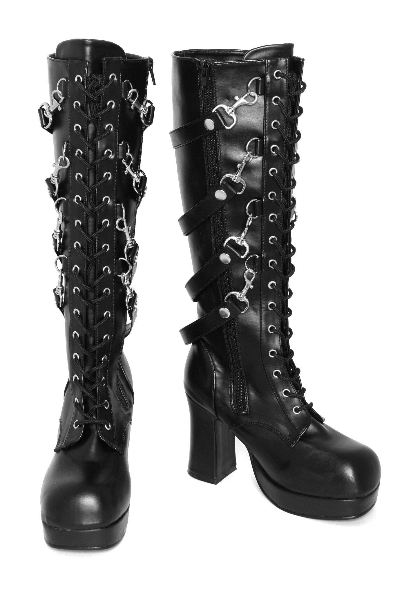 Demonia Gothika Lace-Up Boots, , alternate