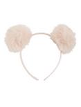 Light Pink Fluffy Pom Pom Headband, , alternate