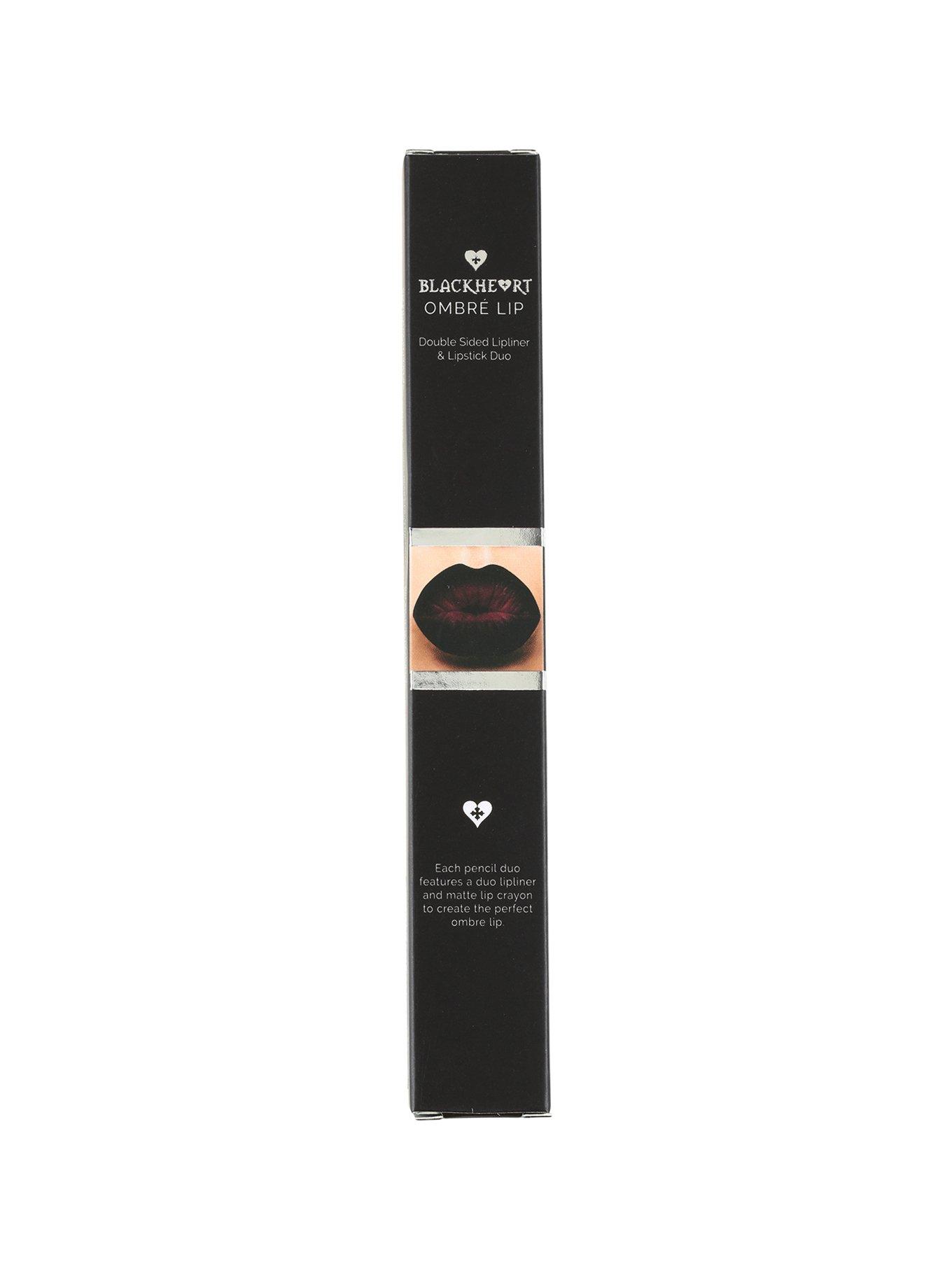 Blackheart Beauty Black & Burgundy Ombre Lip Pencil, , alternate