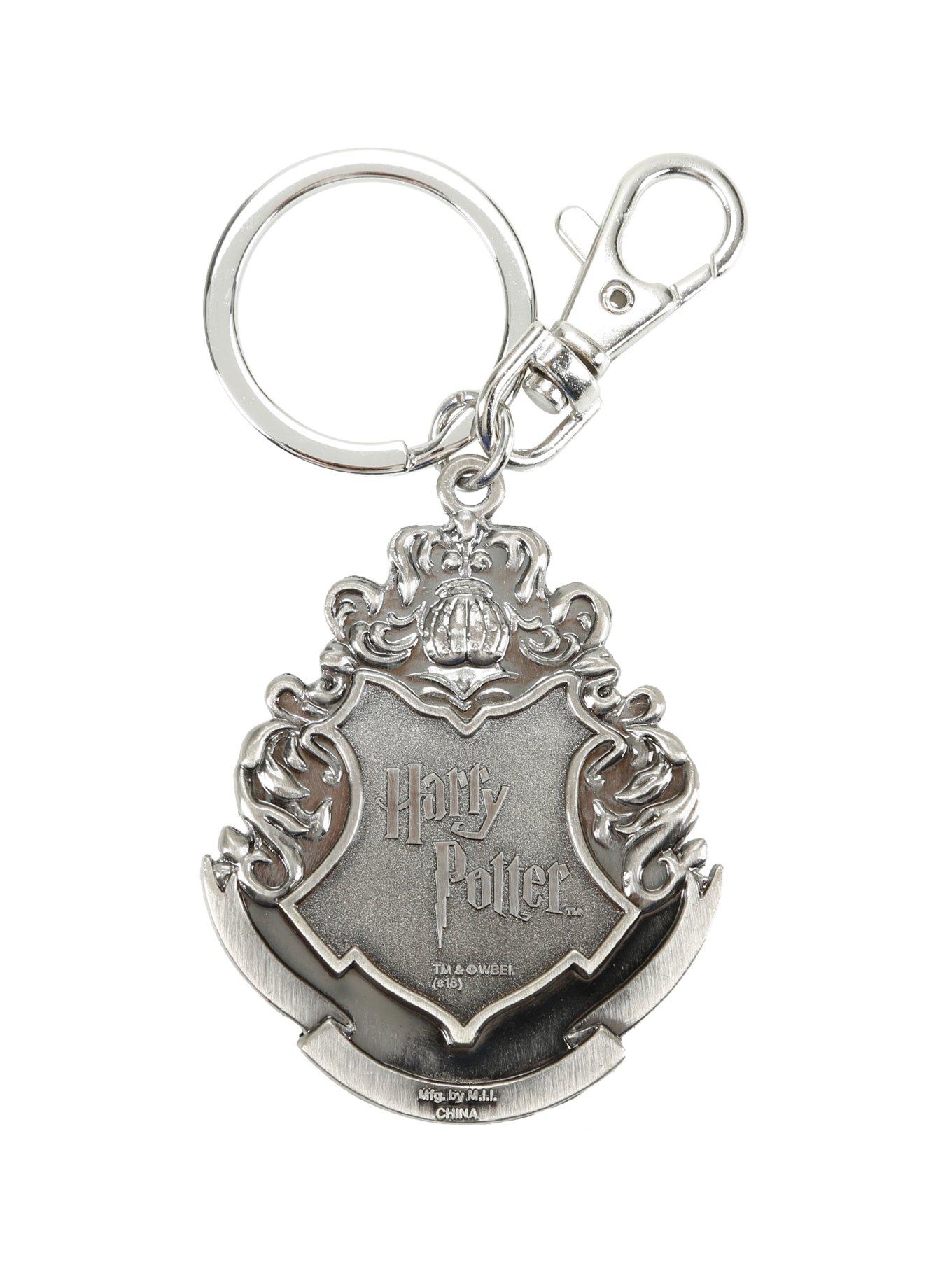 Harry Potter Hogwarts Crest Metal Key Chain, , alternate