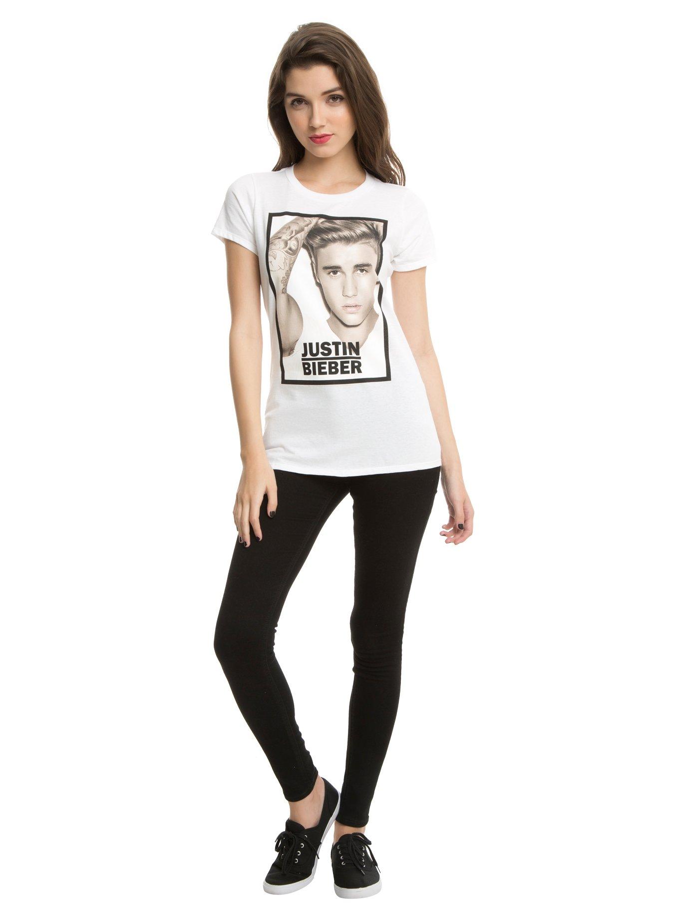 Justin Bieber Photo Girls T-Shirt, , alternate