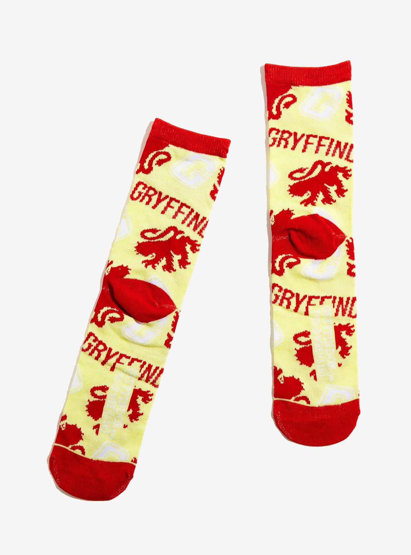 Harry Potter Gryffindor Yellow Crew Socks, , alternate
