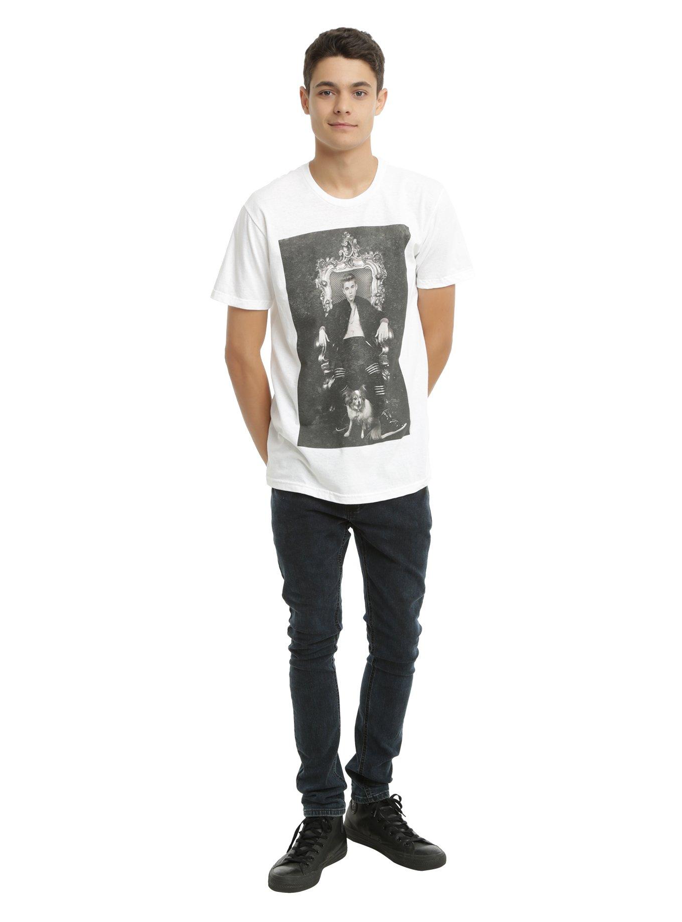 Justin Bieber Throne & Dog T-Shirt, , alternate